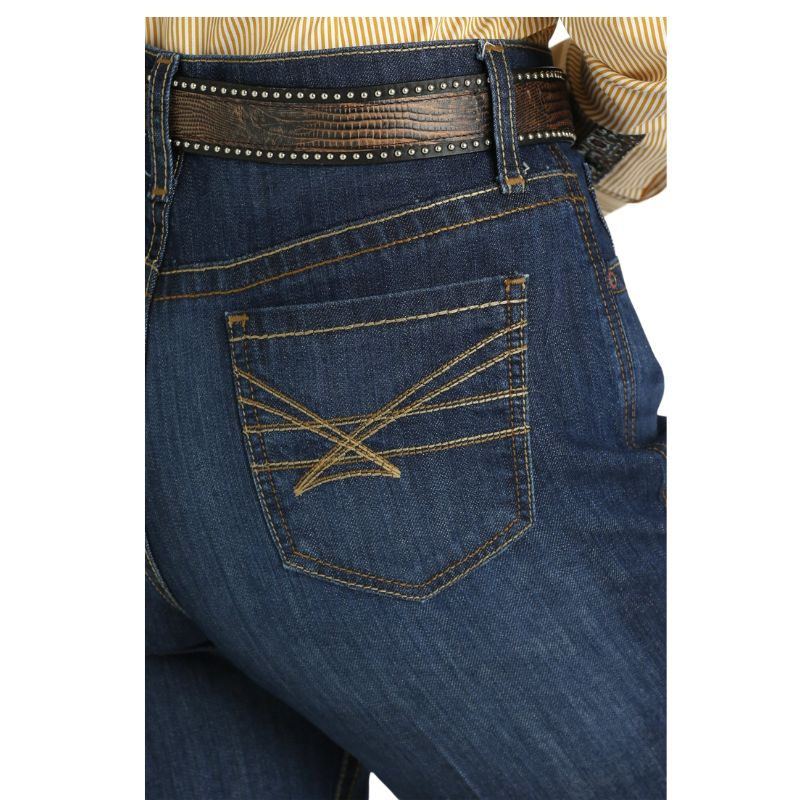 Cinch Women's Emerson Indigo Jeans -Medium Stone - Image 3