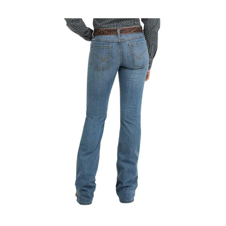 Cinch Women's Kylie II Midrise Slim Fit Jeans- Medium Stone - Image 3