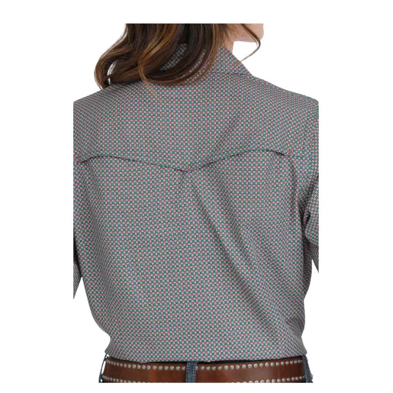 Cinch Women's Long Sleeve Arenaflex Shirt - Green - Image 2