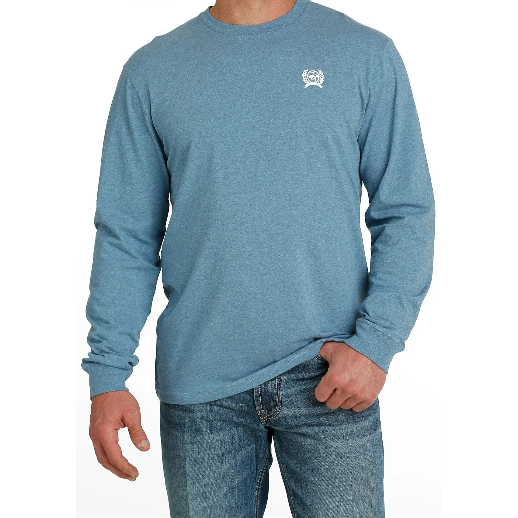 Cinch Men's Long Sleeve Gun Club Tee - Blue