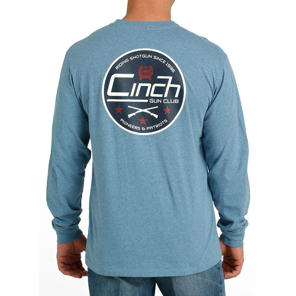 Cinch Men's Long Sleeve Gun Club Tee - Blue - Image 2