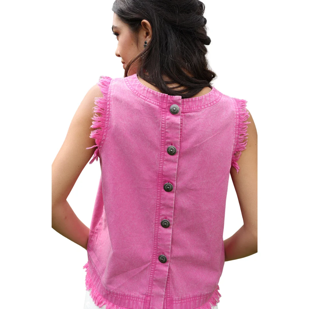 Cruel Denim Women's Tank- Pink - Image 2