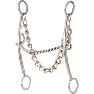 Classic Equine Goosetree Pick Up Bit Short shank ss twisted wire mp