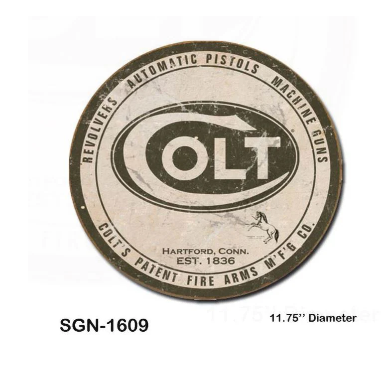 Colt  Licensed Tin Sign