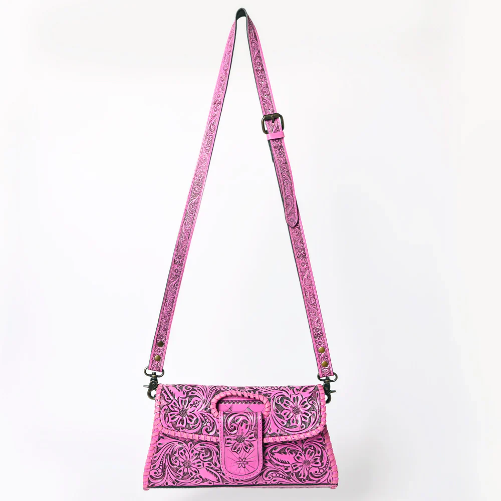 American Darling Leather Purse - Fuchsia - Image 2
