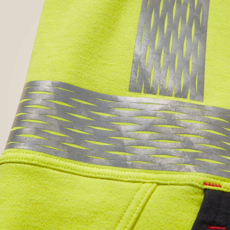 Ariat Men's Fire Resistant Hi-Vis Hoodie - Hi-Vis Yellow - Image 2
