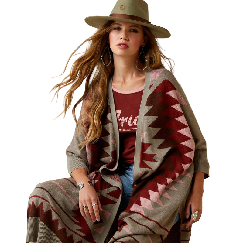 Ariat Women's Serape Style Cardigan - Multi - Image 3