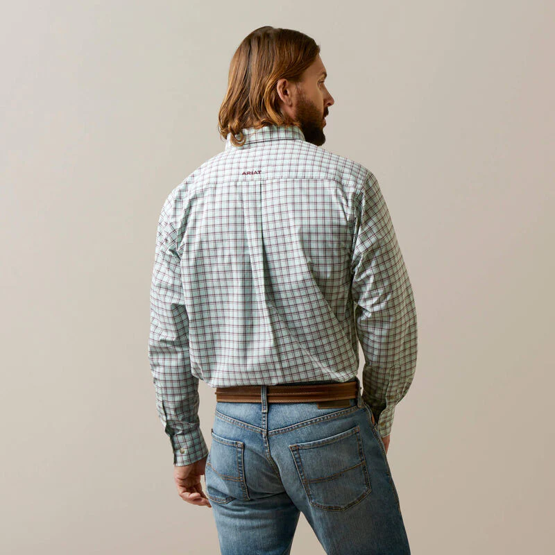 Ariat Men's Pro Series Apollo Classic Fit Shirt - Green - Image 3