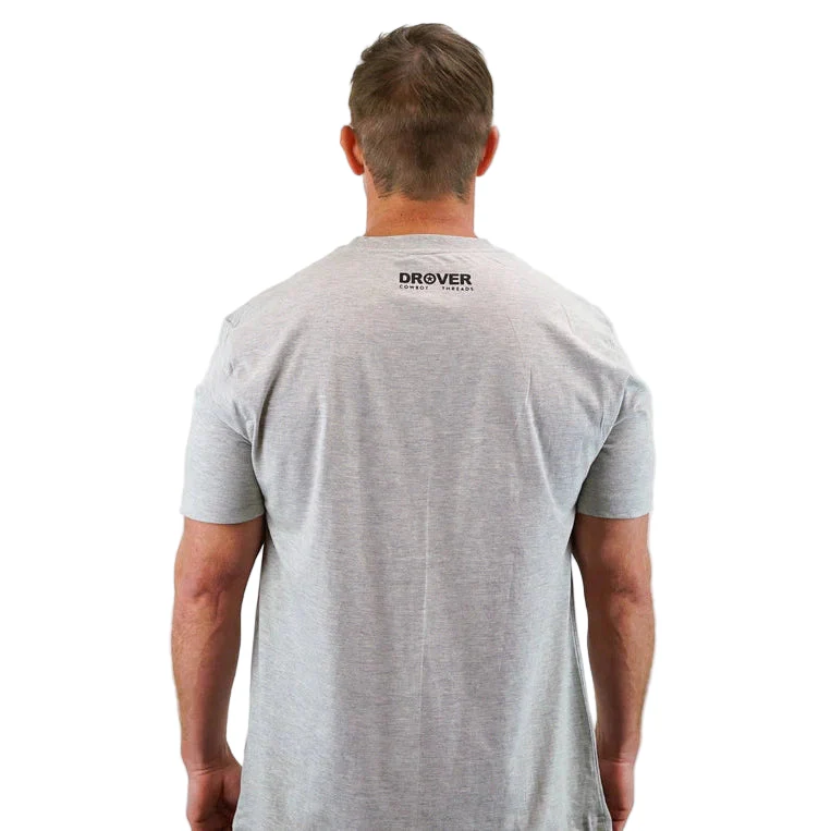 Drover Unisex Bucking Horse T-Shirt - Grey Heather - Image 4
