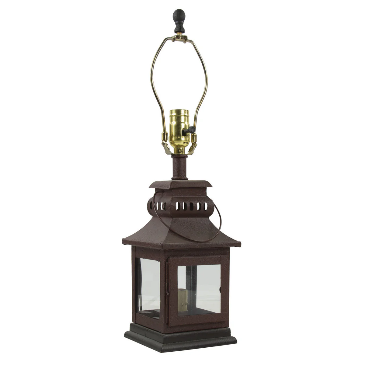 Iron Lantern Lamp - Red - Image 2
