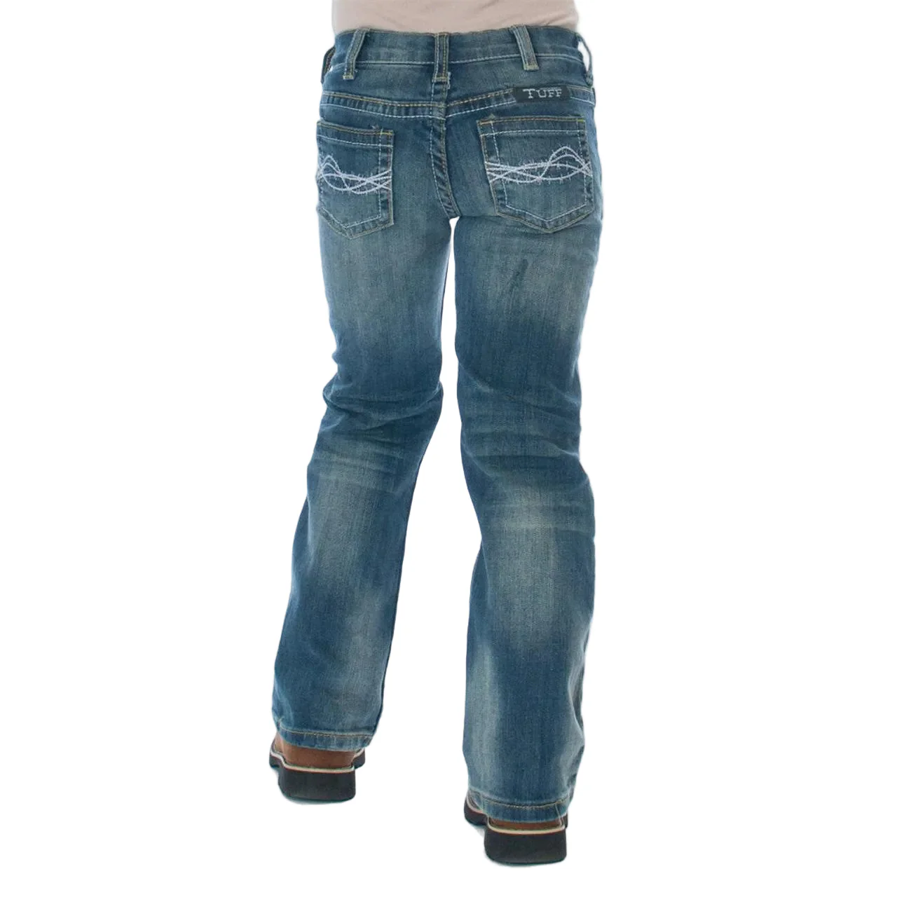 Cowgirl Tuff Girl's Don't Fence Me In Jean - Medium Wash - Image 2