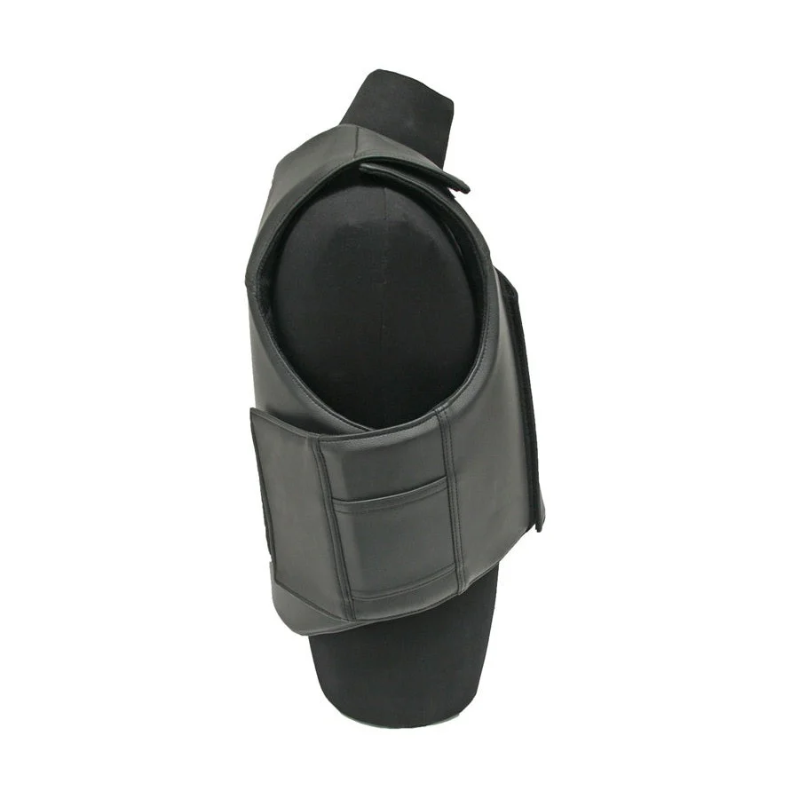 Crooked Horn Bull Rider Pleather Protective Vest - Black - Image 2
