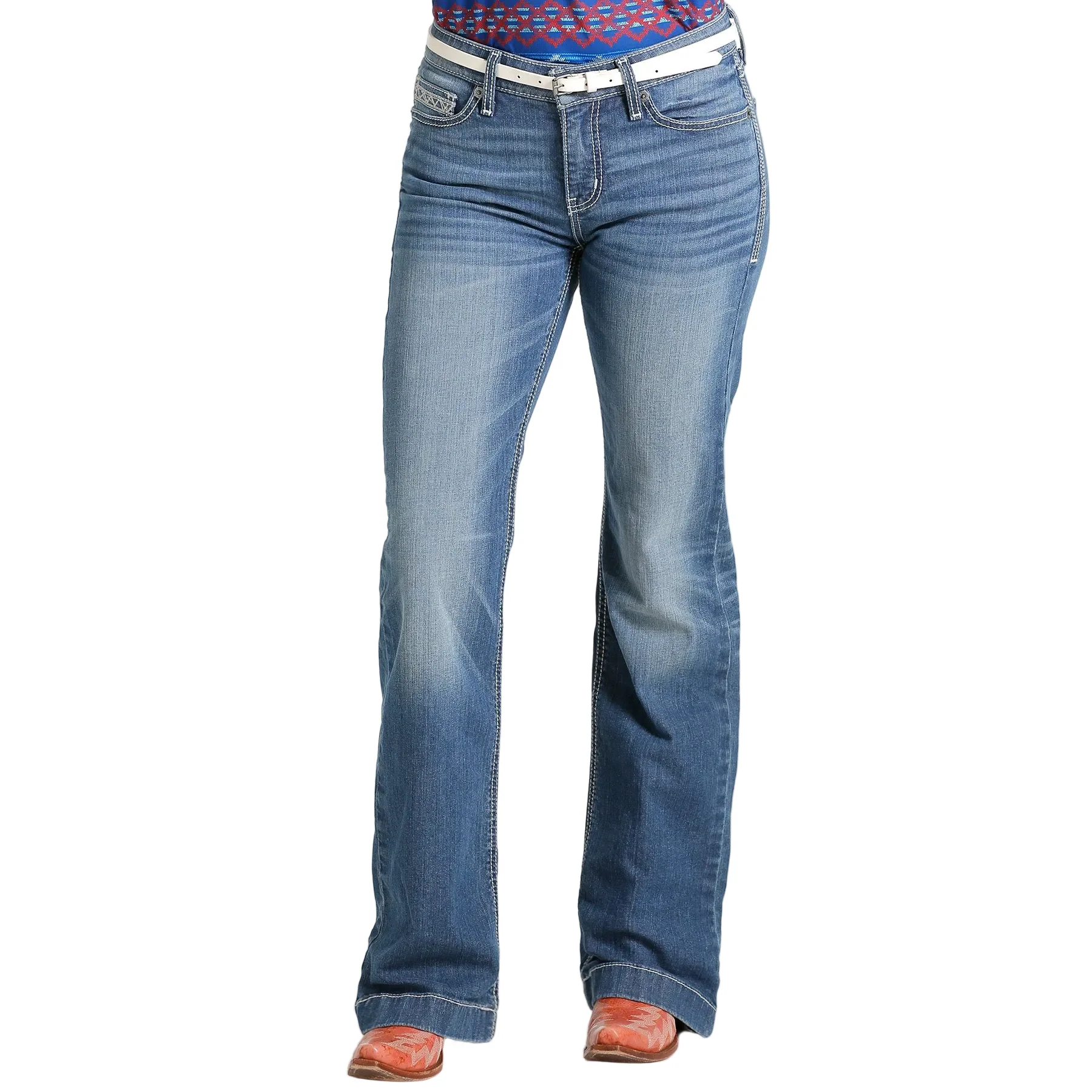Cruel Women's Hayley Jeans - Medium Stonewash - Image 2