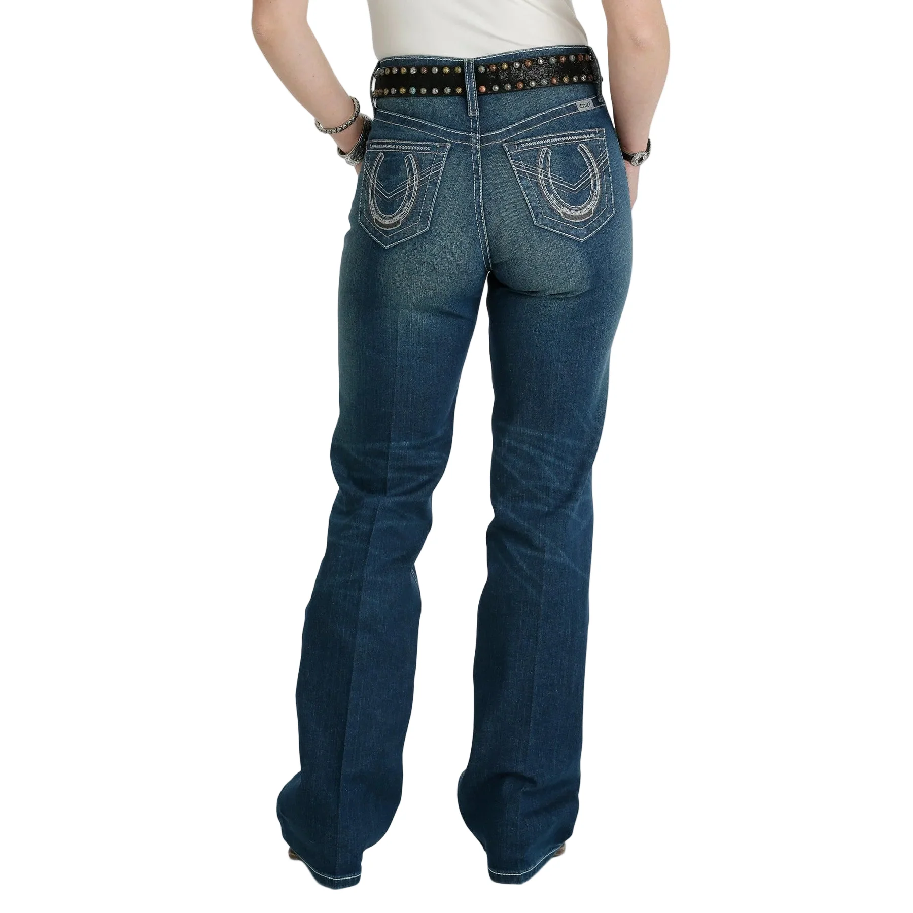 Cruel Girl Women's Skylar High Rise Bootcut Jeans - Dark Stonewash - Image 2