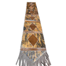 D2W Trading Table Runner Model 1 - Diamonds w Fringes 10'