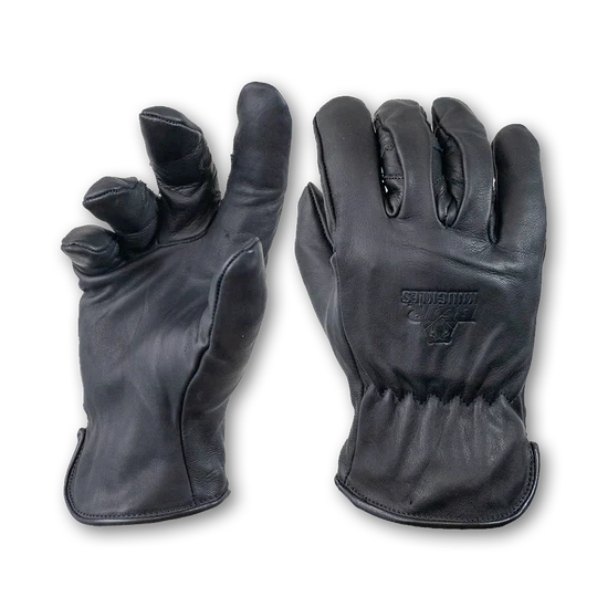Bear Knuckles Double Wedge Black Fleece Lined Water Resistant Cowhide Driver Glove - Multiple Colours - Image 2