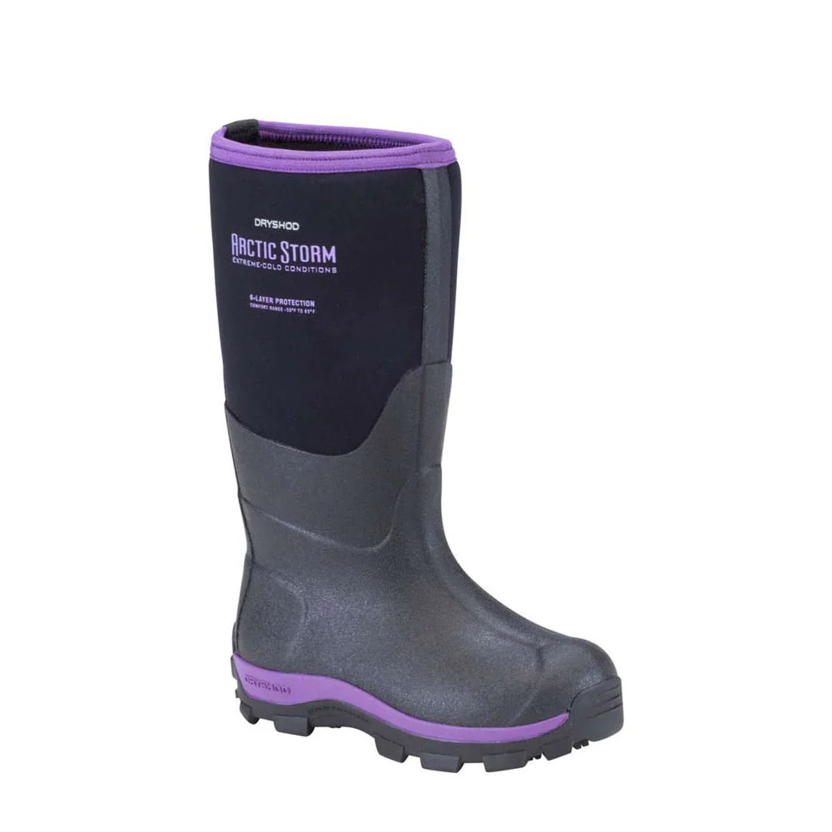 Dryshod Kids Arctic Storm Boots - Black/Purple - Image 2