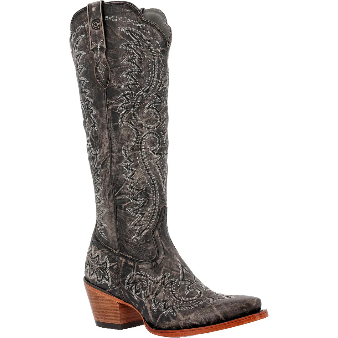 Durango Crush Women's 16" Western Fashion Boot - Distressed Graphite