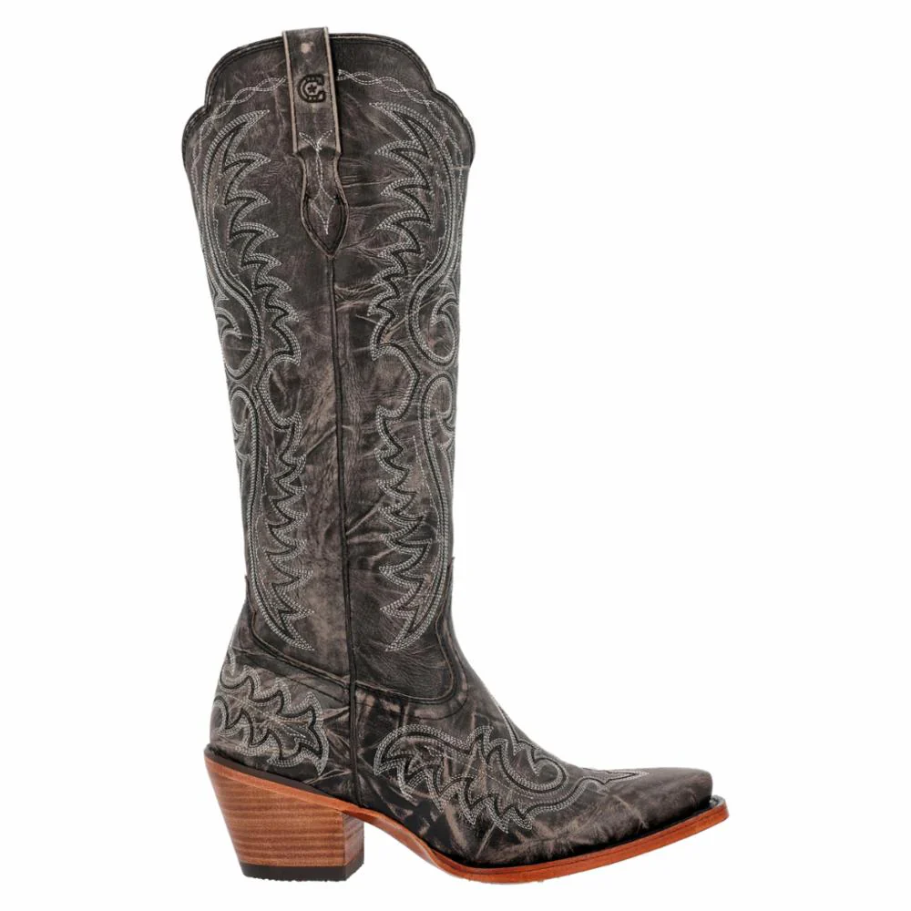 Durango Crush Women's 16" Western Fashion Boot - Distressed Graphite - Image 3