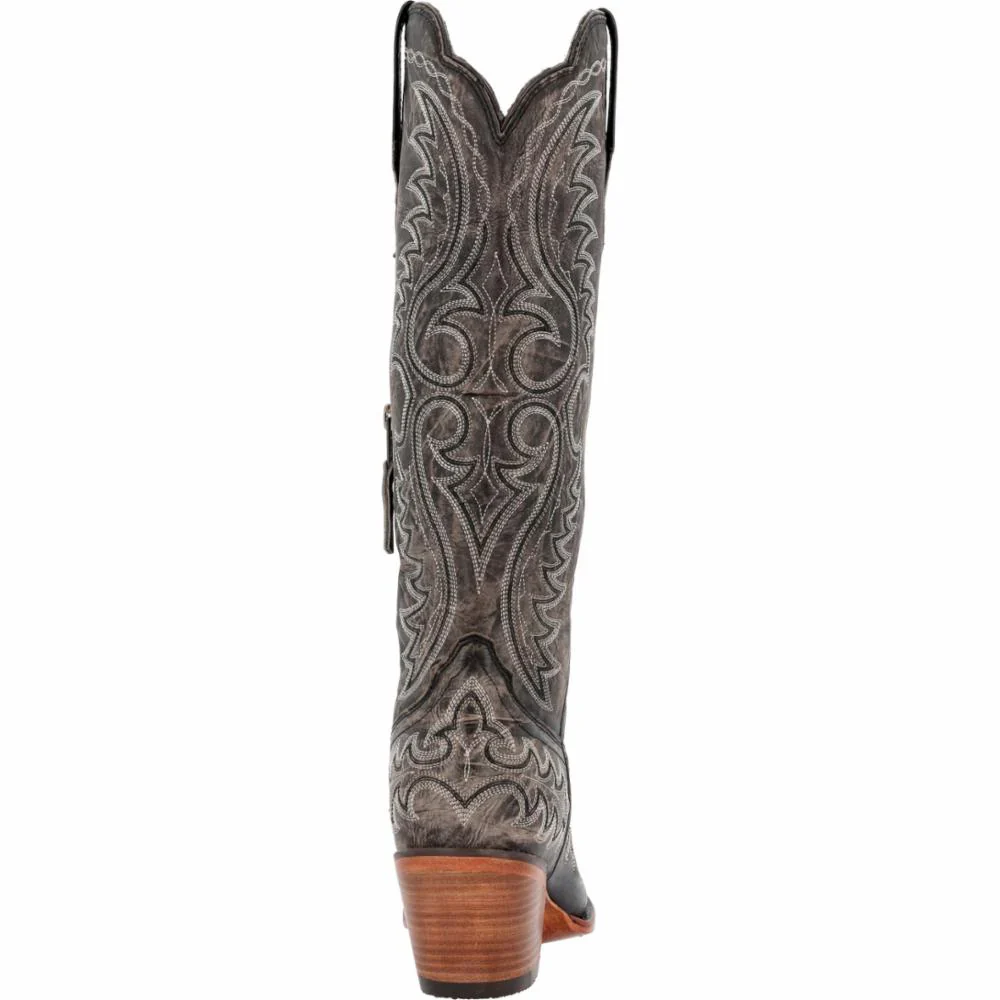 Durango Crush Women's 16" Western Fashion Boot - Distressed Graphite - Image 6