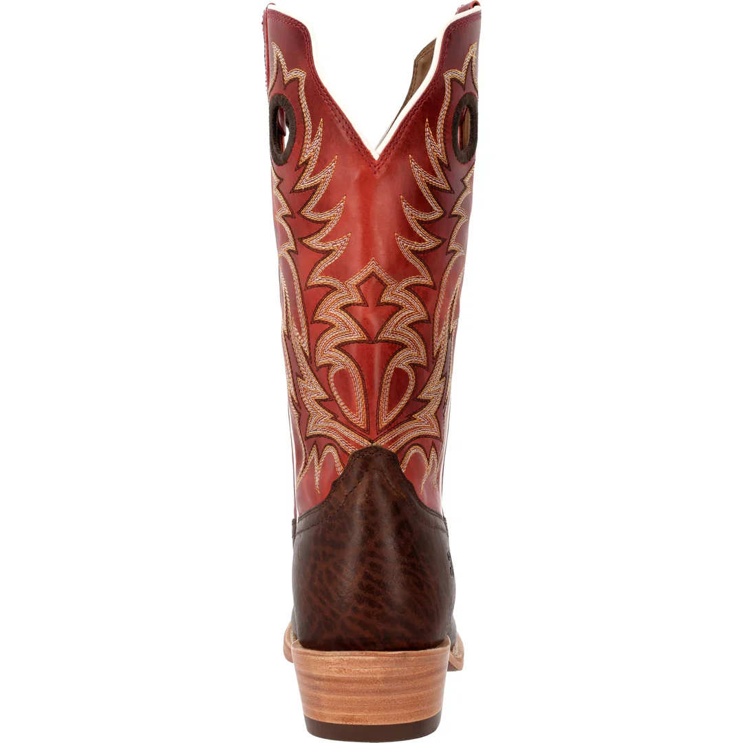 Durango Men's Arena Elite 13" Cutter Toe Western Boots - Aztec Brown/Jasper Red - Image 3
