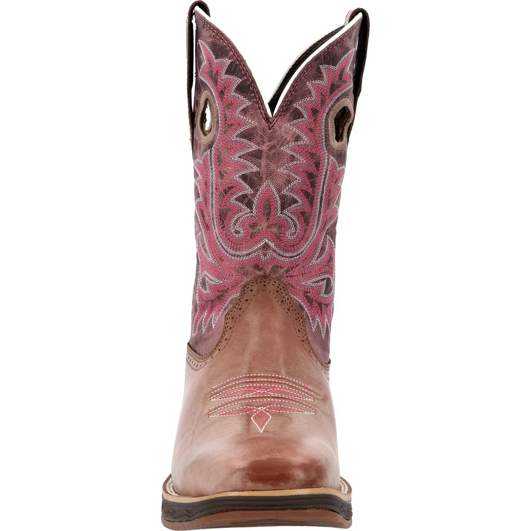 Durango Women's Rebel Ultra Lite Western Boot - Burnished Chestnut/Rose - Image 3