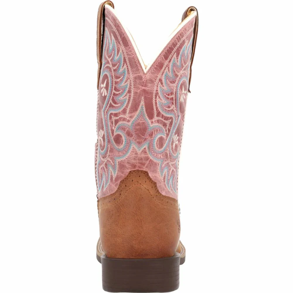 Durango Women's Shyloh 10" Western Boot - Rusty Brown/Dusty Rose - Image 4