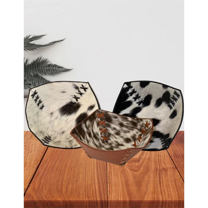 El Paso Small Cowhide Bowl