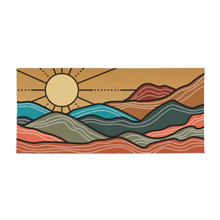 Evergreen Southwest Sunrise PVC Trapper Mat - 28 x 16