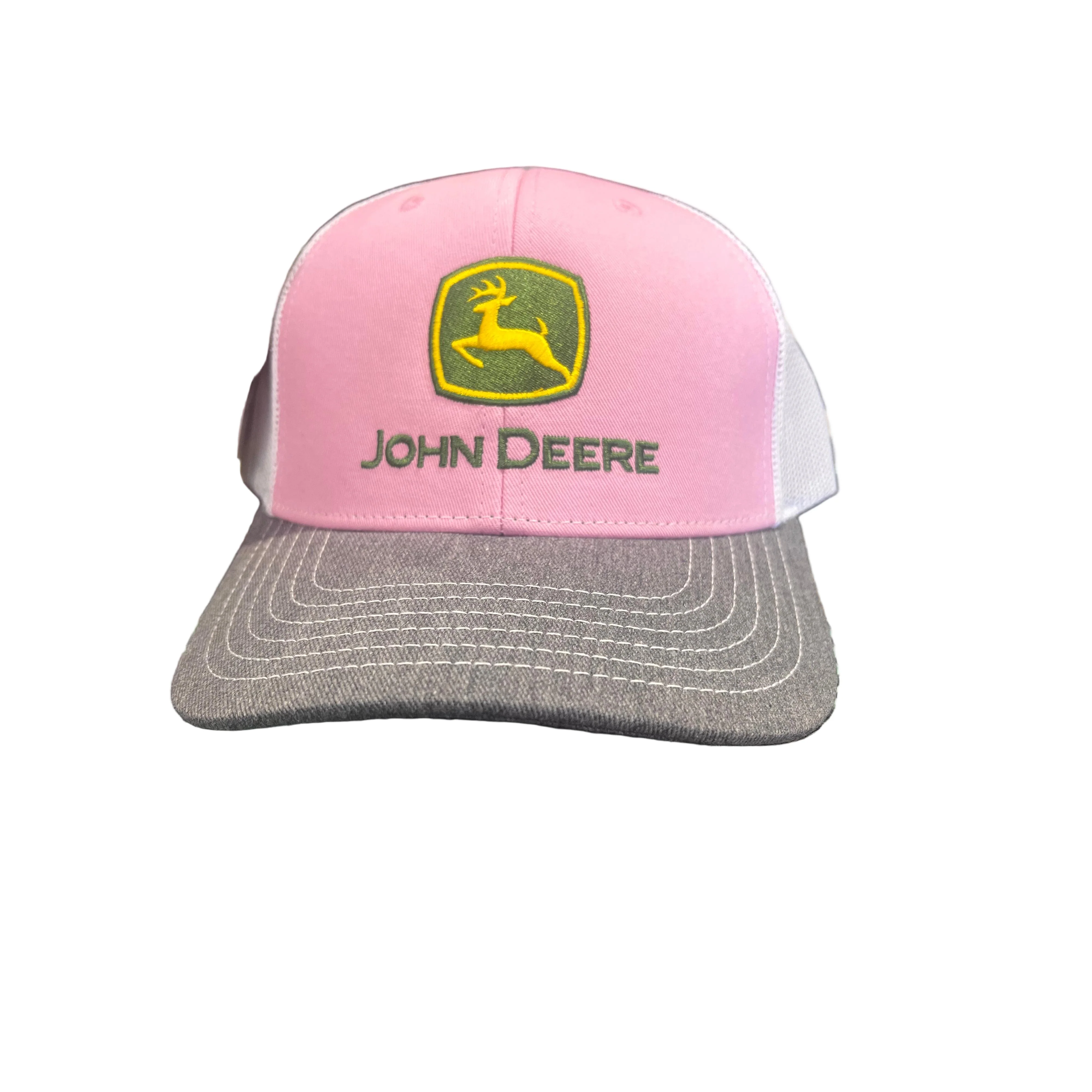 John Deere Cap - Pink/White/Charcoal