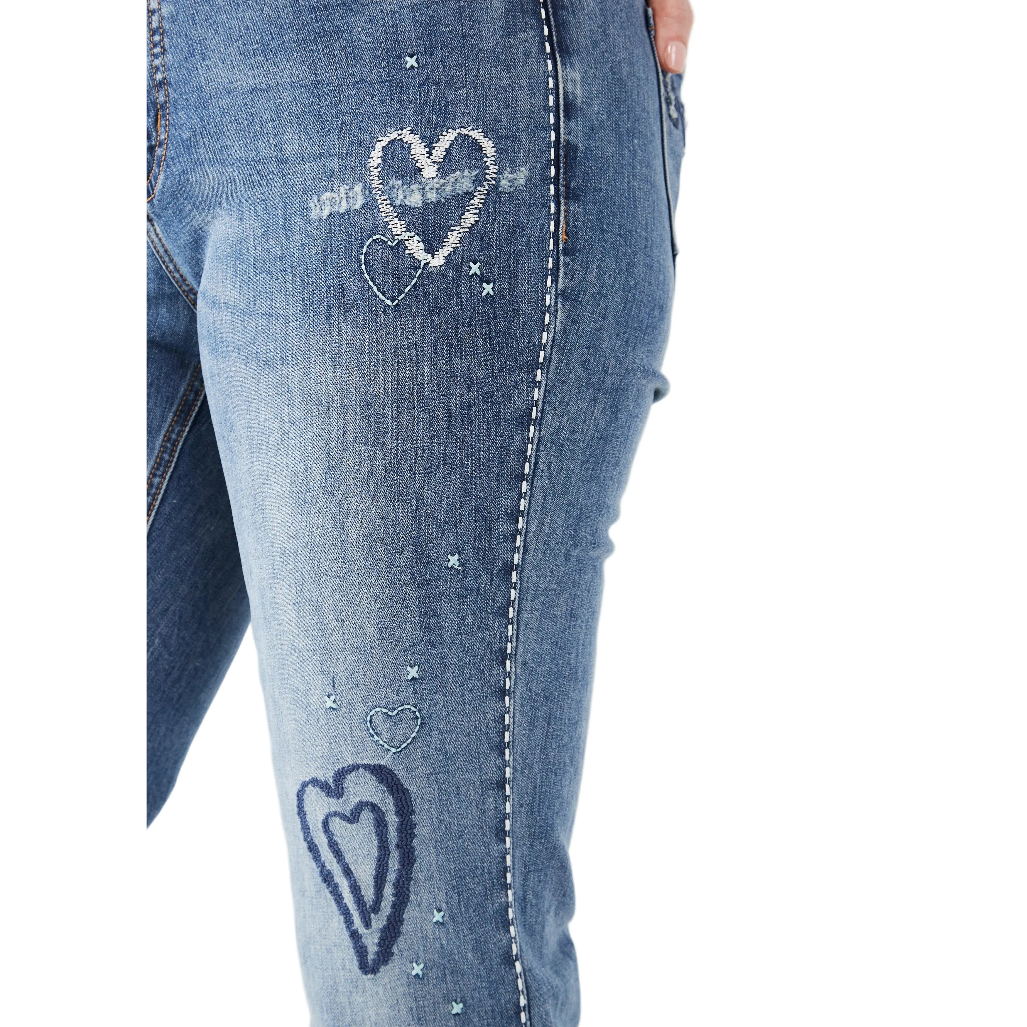 FDJ Women's Girlfriend Ankle Jeans - Light Blue - Image 4