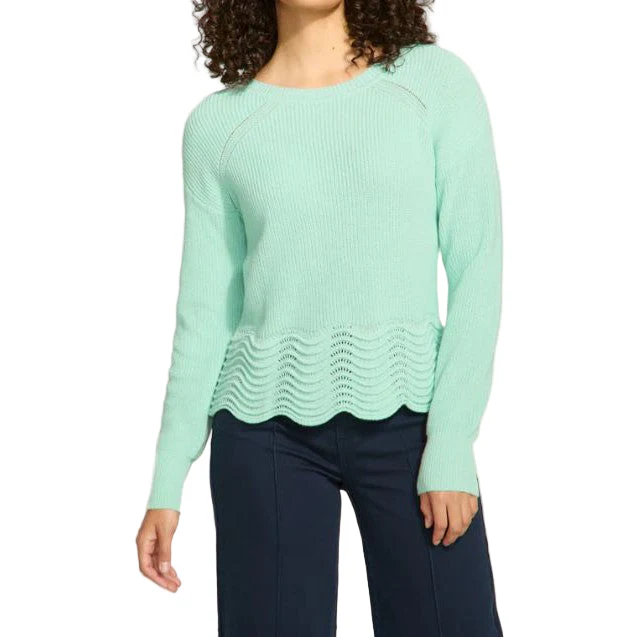 FDJ Women's Long Sleeve Scalloped Hem Sweater - Assorted Colours - Image 3