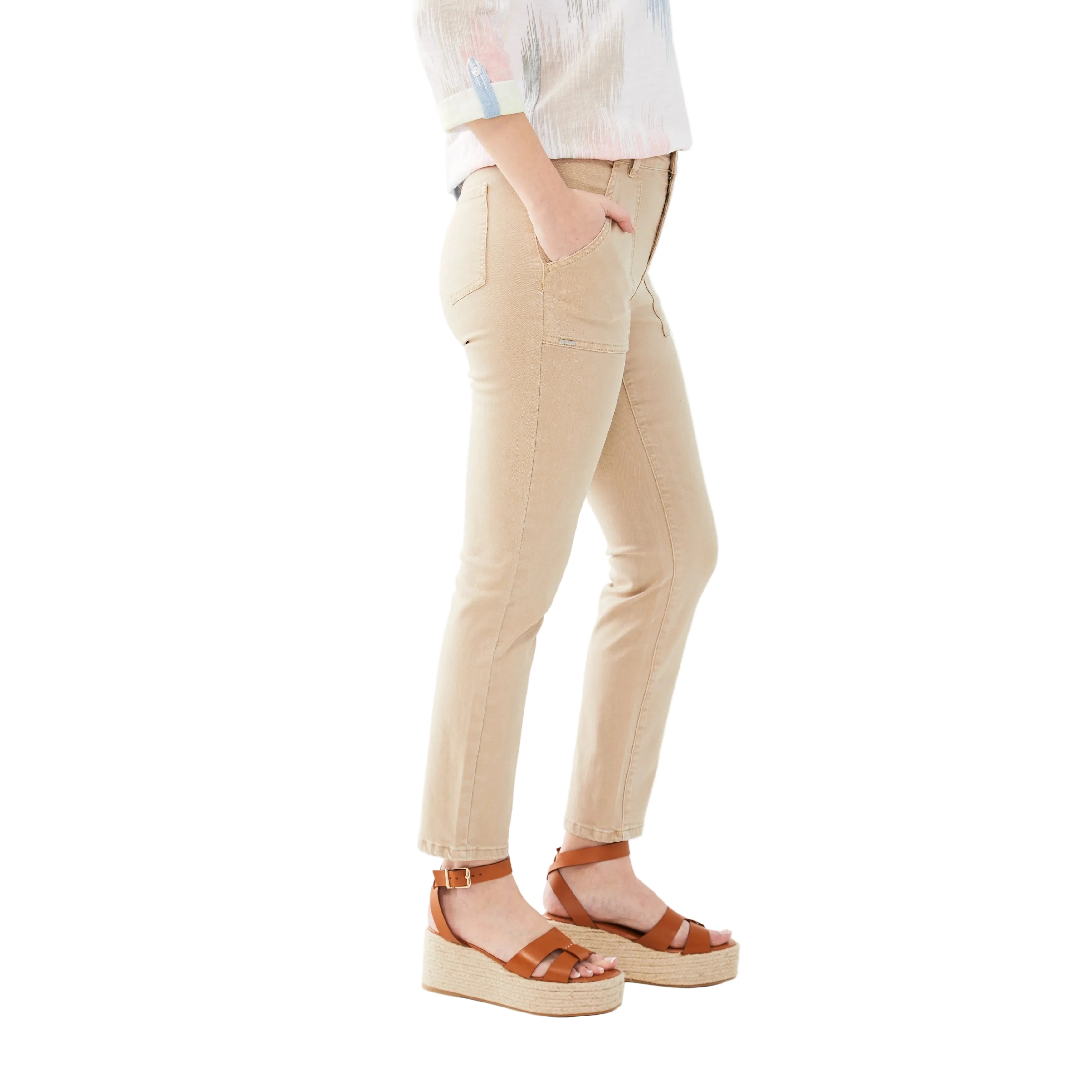 FDJ Women's Olivia Pencil Ankle Jeans - Sand Dollar - Image 3