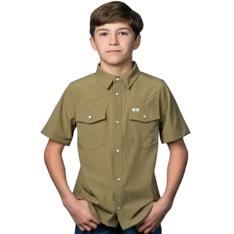 Ferrell Brand CORE Kid's Unisex Short Sleeve Snap Shirt - Multiple Colors - Image 3