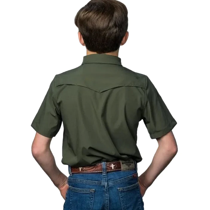 Ferrell Brand CORE Kid's Unisex Short Sleeve Snap Shirt - Multiple Colors - Image 6