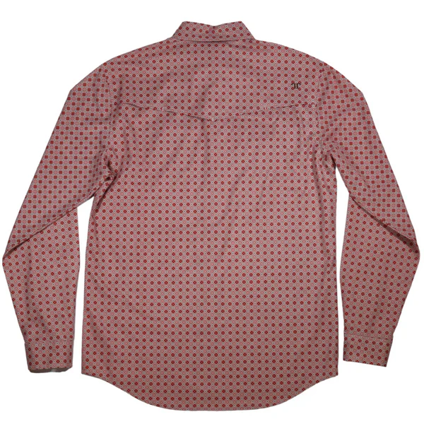 Ferrell Men's The Kevin Long Sleeve Snap Shirt - Red - Image 3