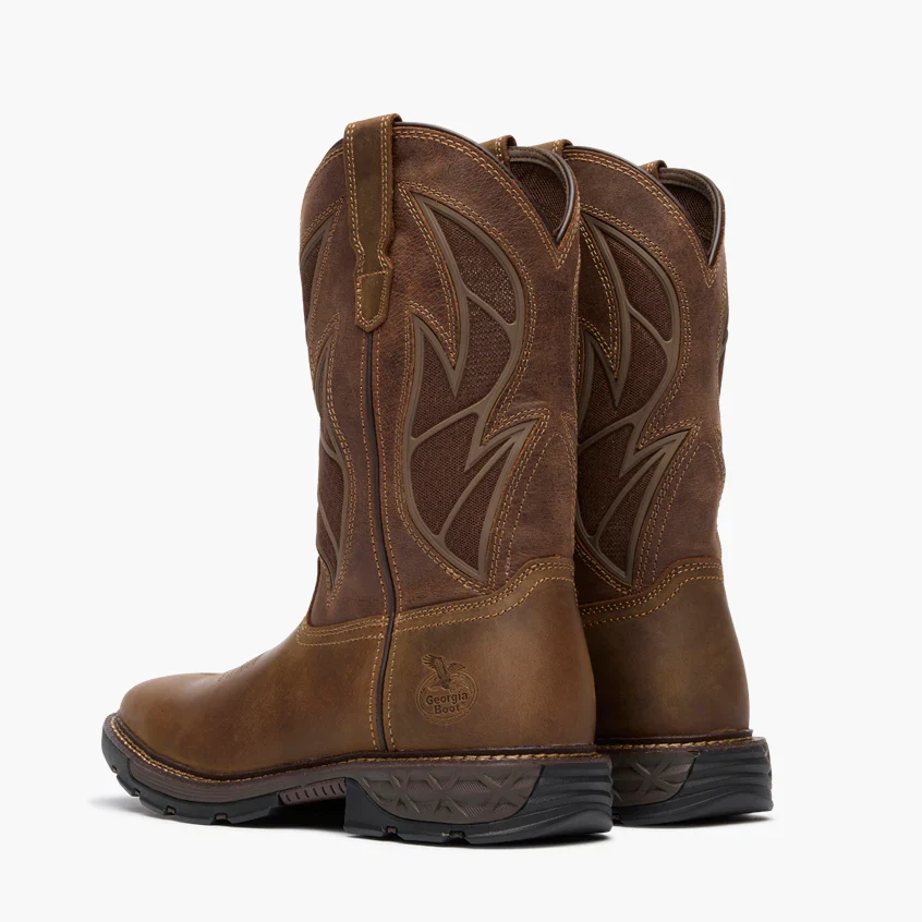 Georgia Men's Cargo Tec FLX 11 Pull-On Work Boots - Brown - Image 4
