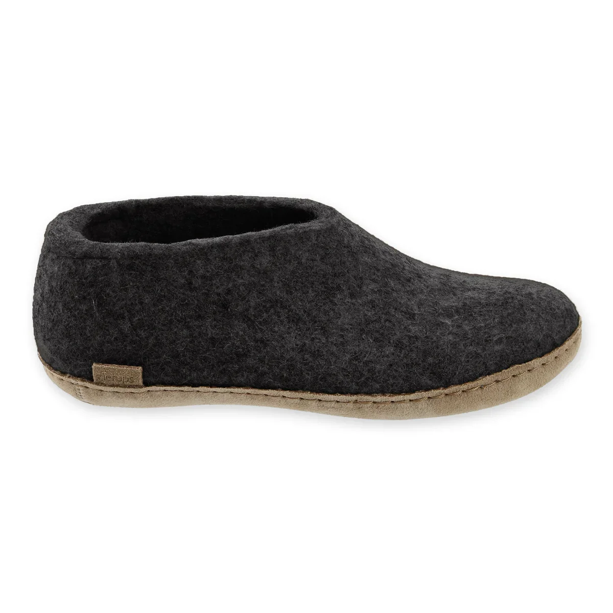Glerups Shoe with Leather Sole - Charcoal