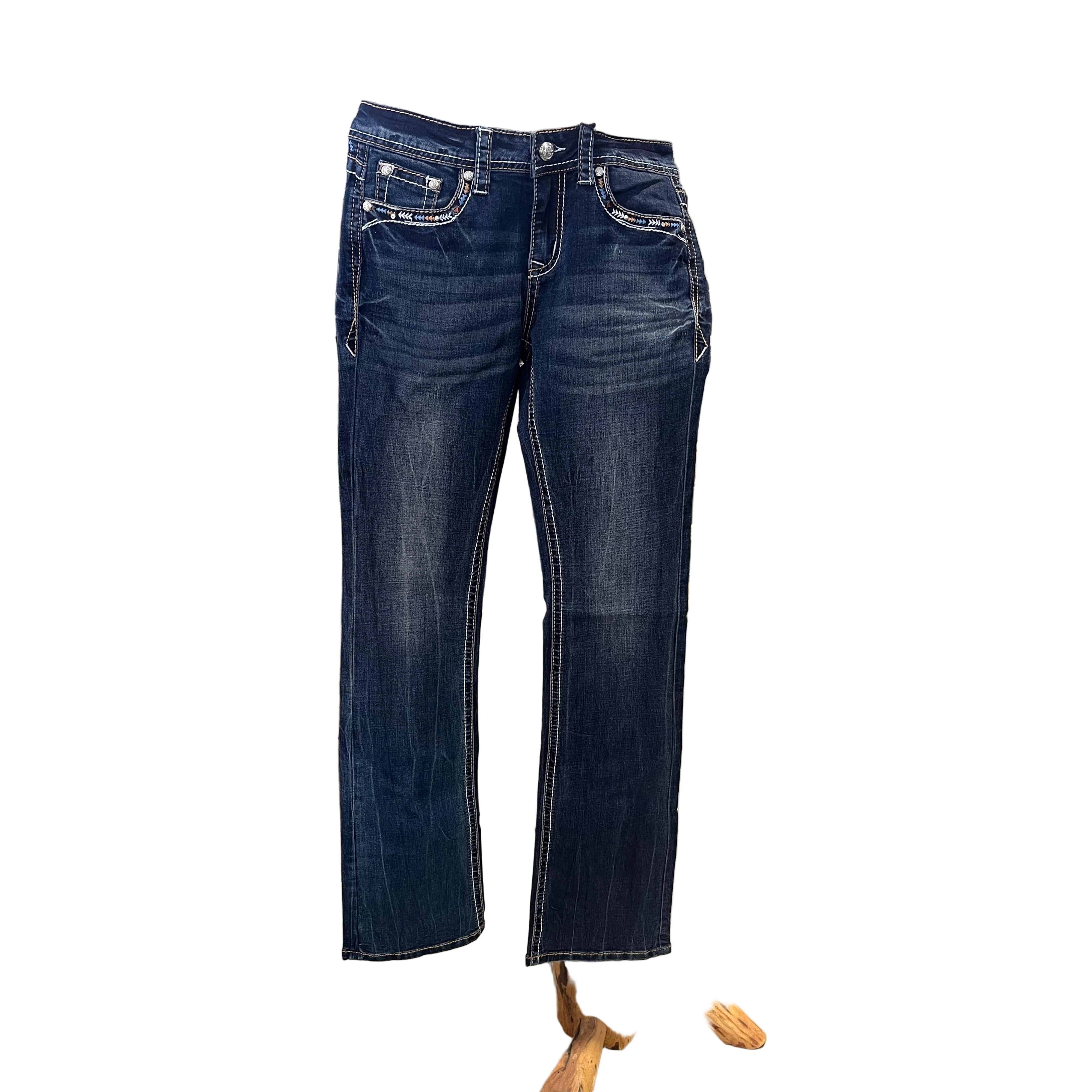 Grace in LA Women's Jeans - Aztec Yoke - Image 3