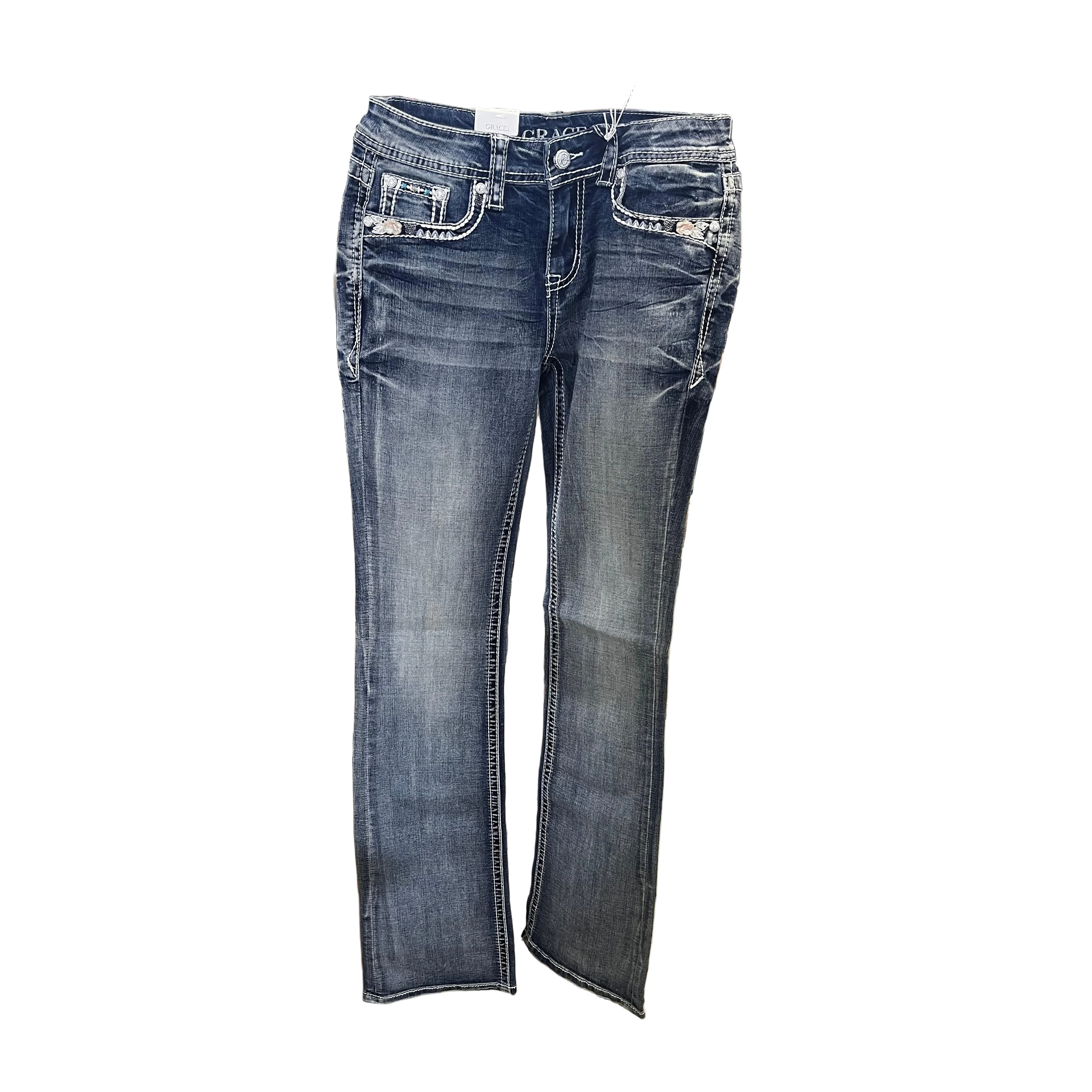 Grace in LA Women's Aztec Cactus Jeans - Image 3