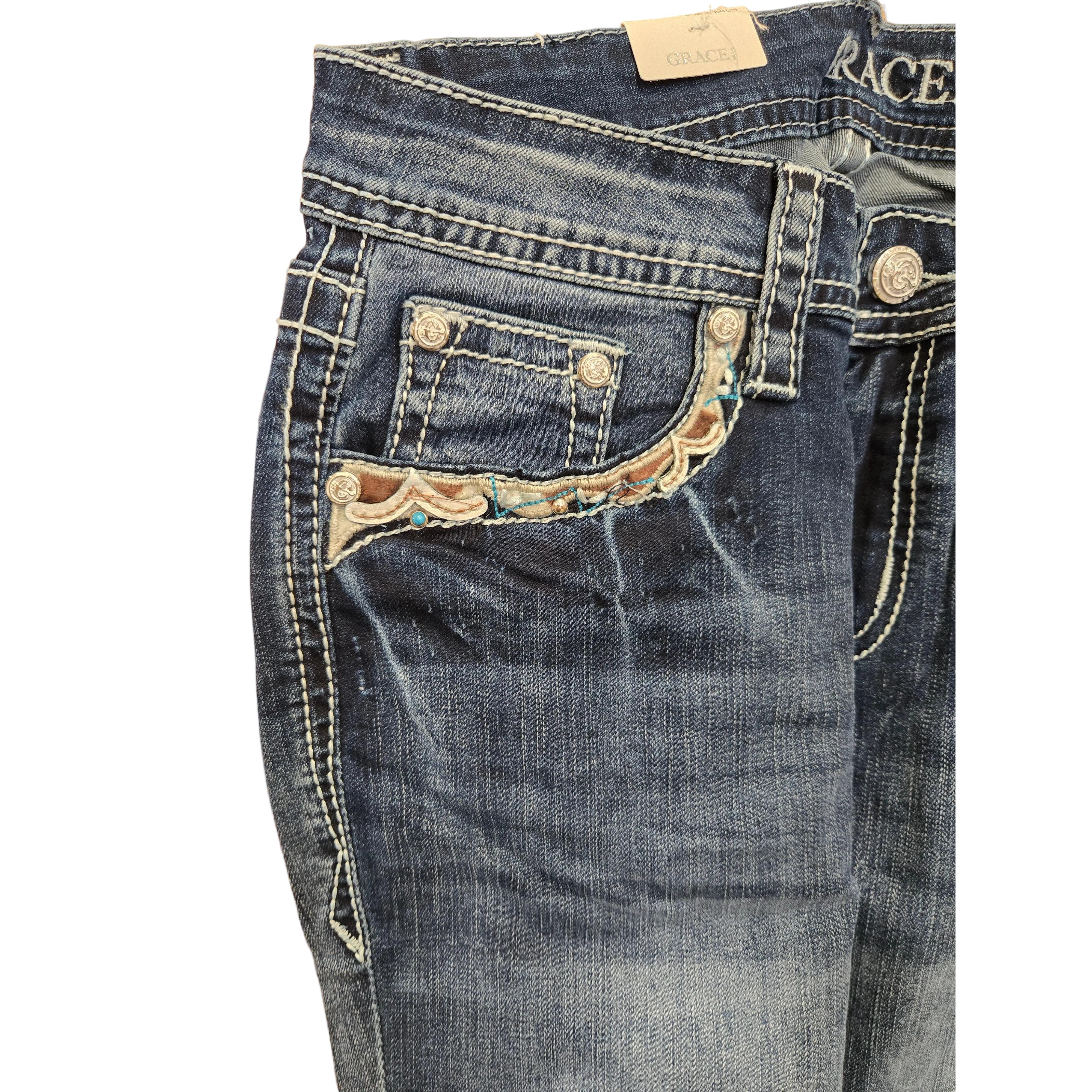Grace in LA Women's Aztec Jeans - Image 3