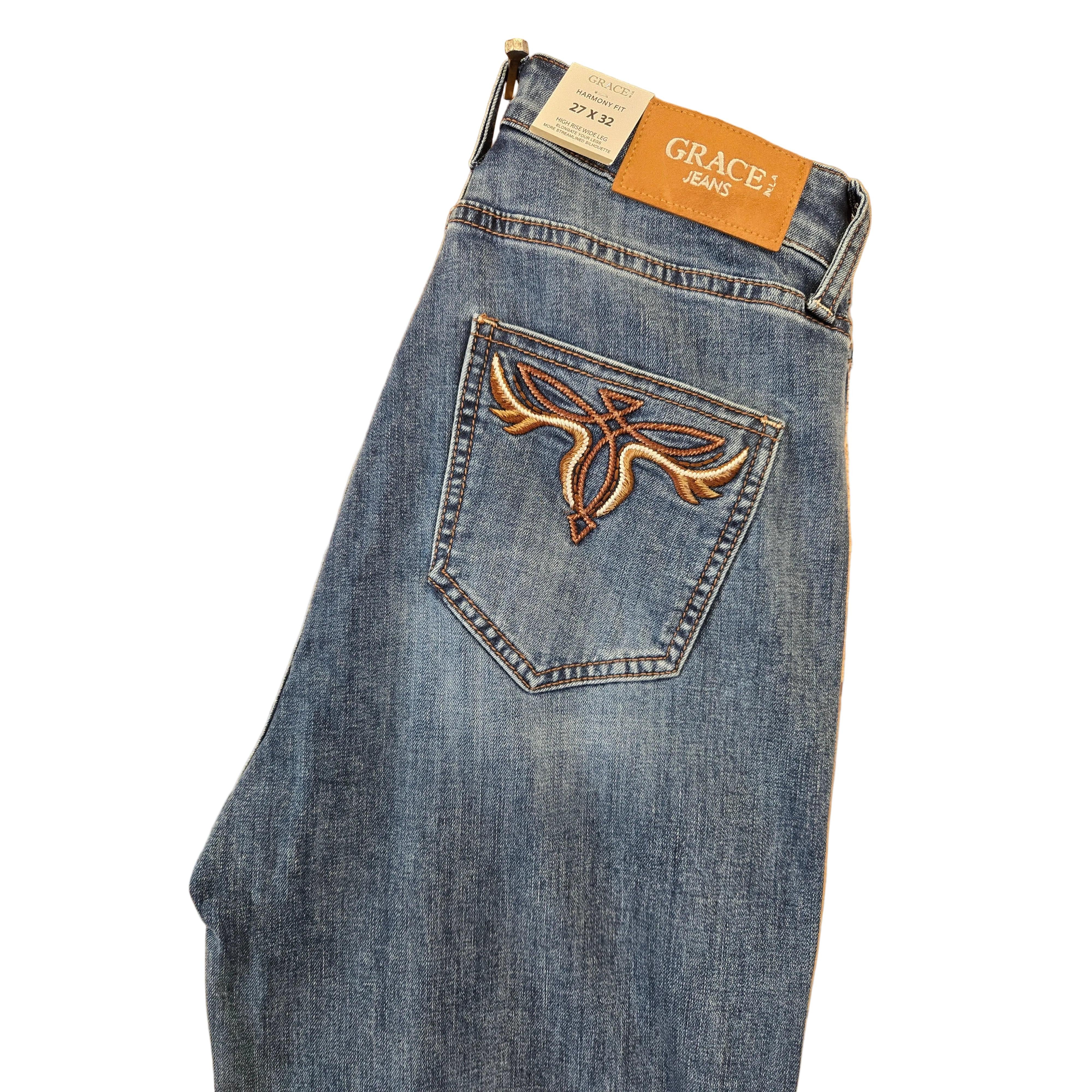 Grace in LA Women's Bug Toe Crop Jeans - Image 3