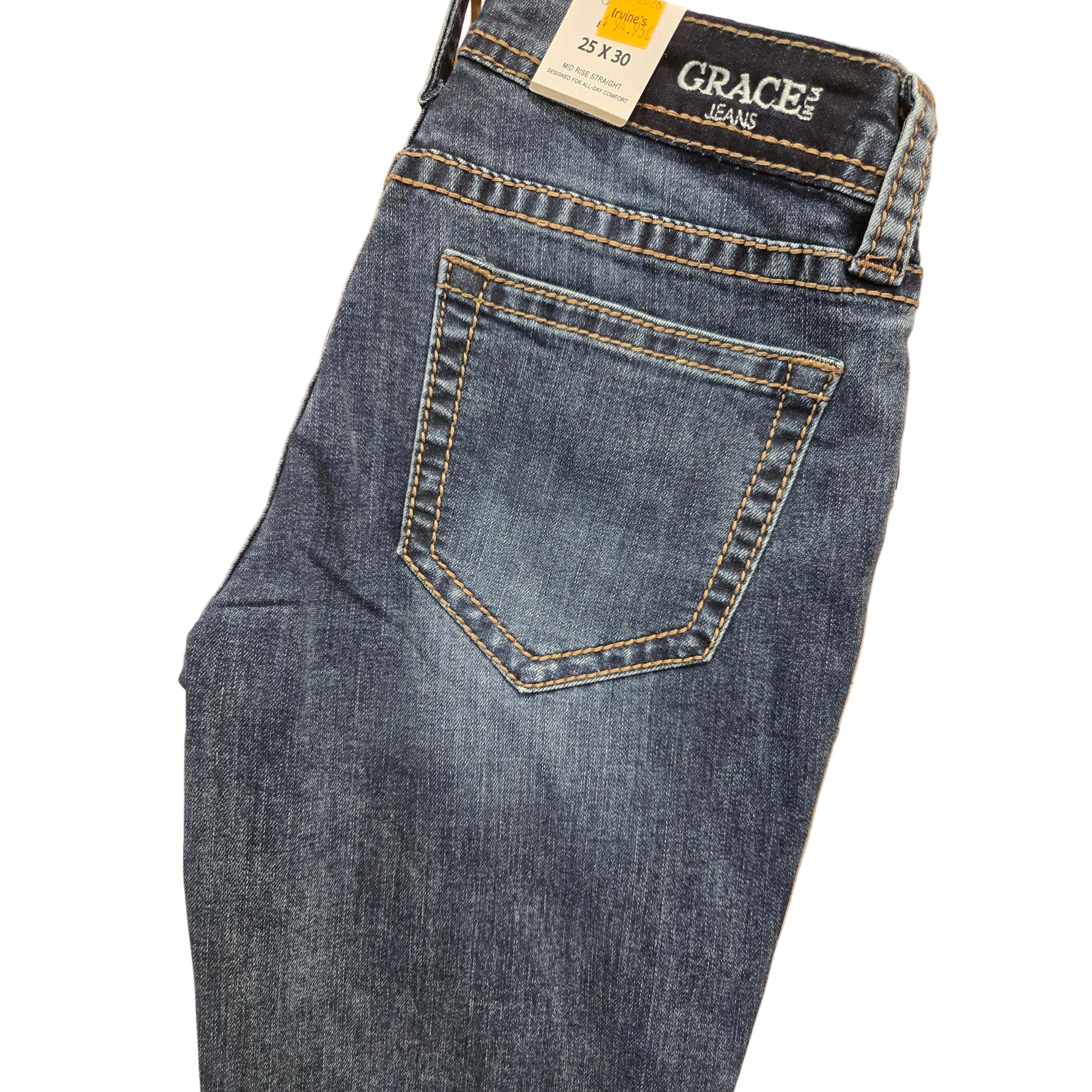 Grace in LA Women's Bug Tote Embroidered Jeans - Image 2
