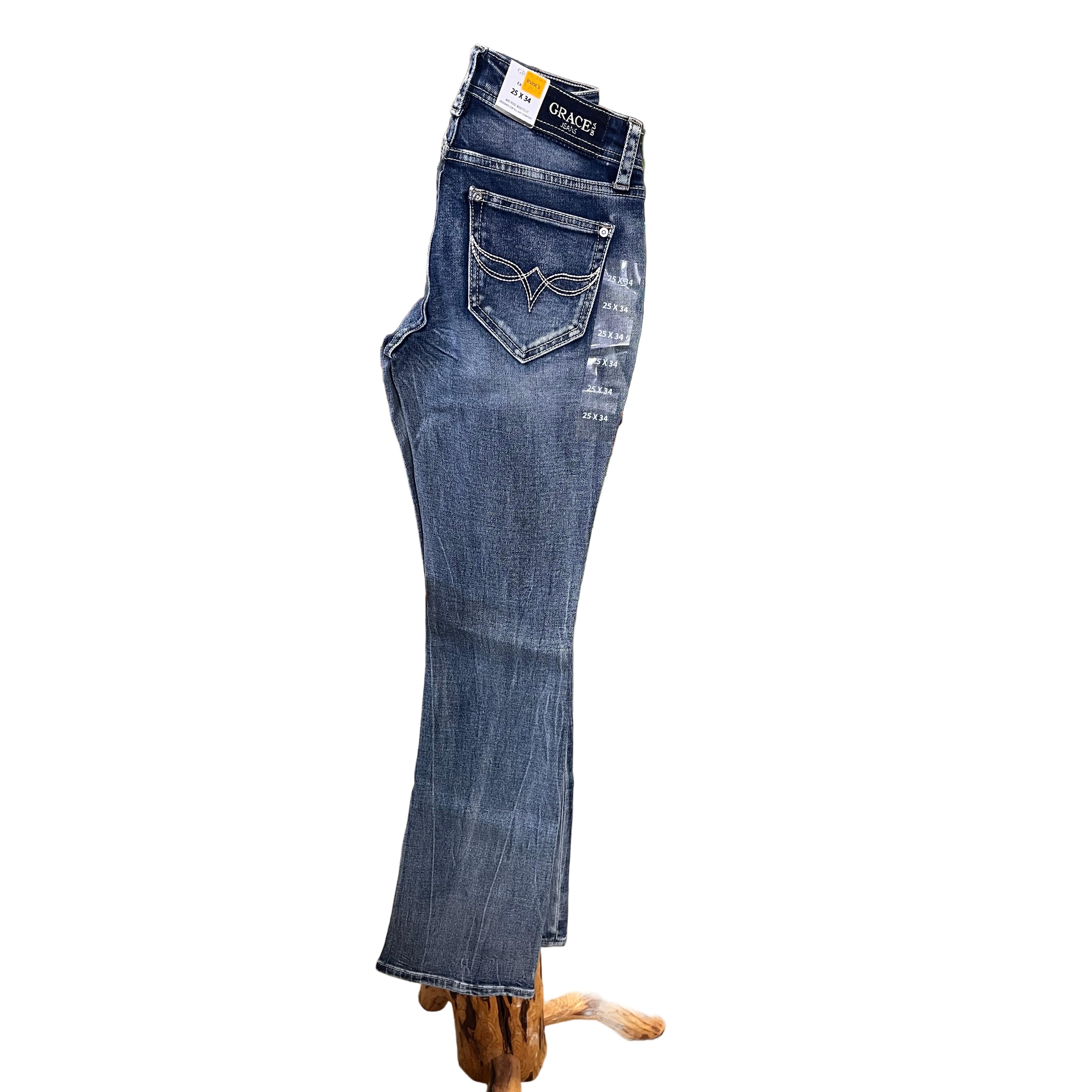 Grace in LA Women's Simple Stitch Jeans - Image 2