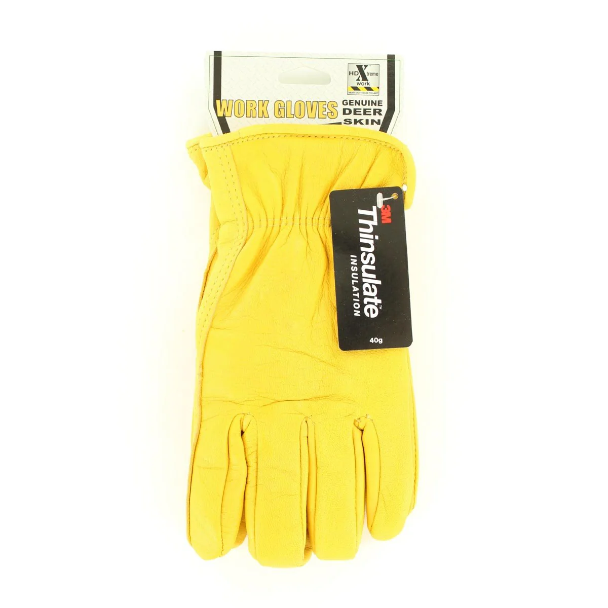 HD Men's Deerskin Lined Gloves - Tan
