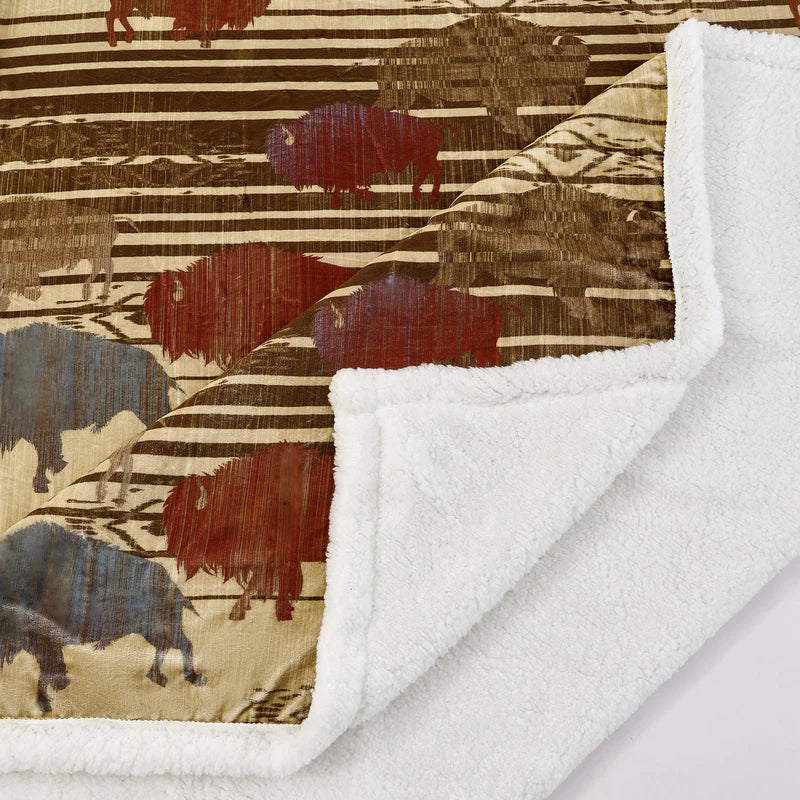 Hiend 54x68 Campfire Sherpa Throw - Home On the Range - Image 4