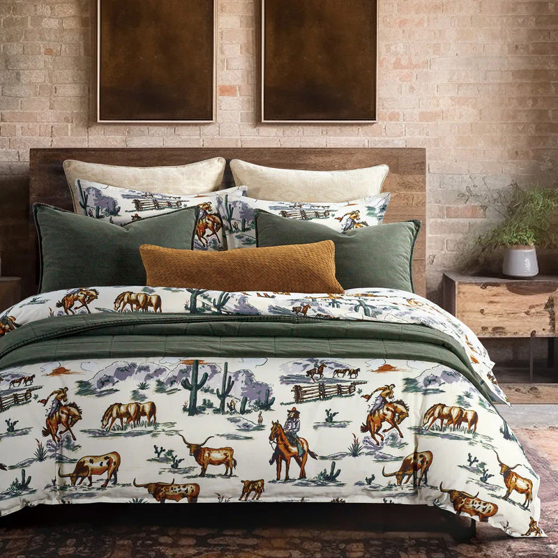 HiEnd Accents Ranch Life Reversible Comforter Set - King