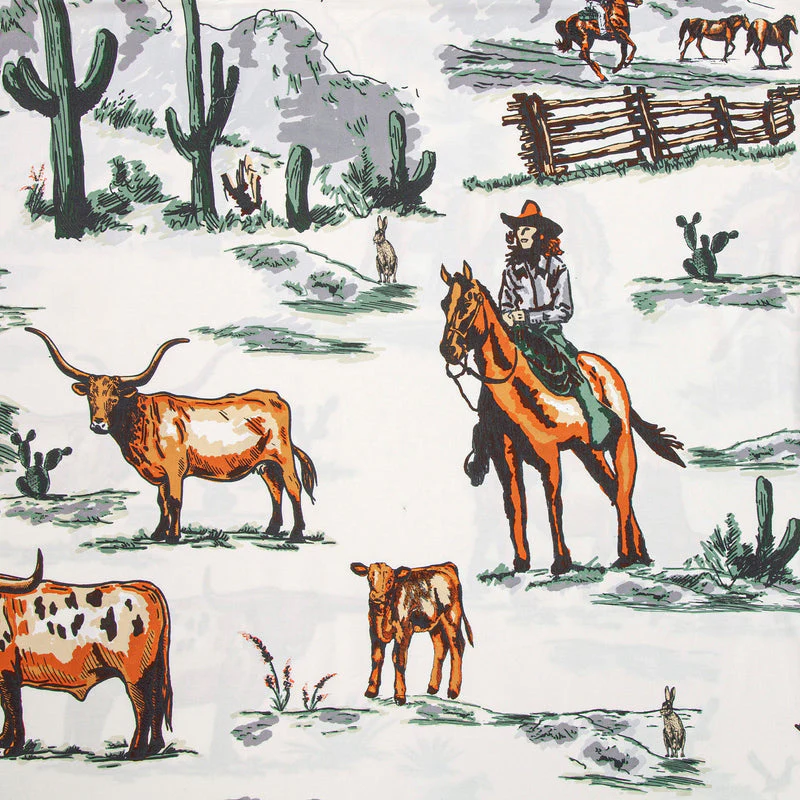 HiEnd Accents Ranch Life Reversible Comforter Set - King - Image 7