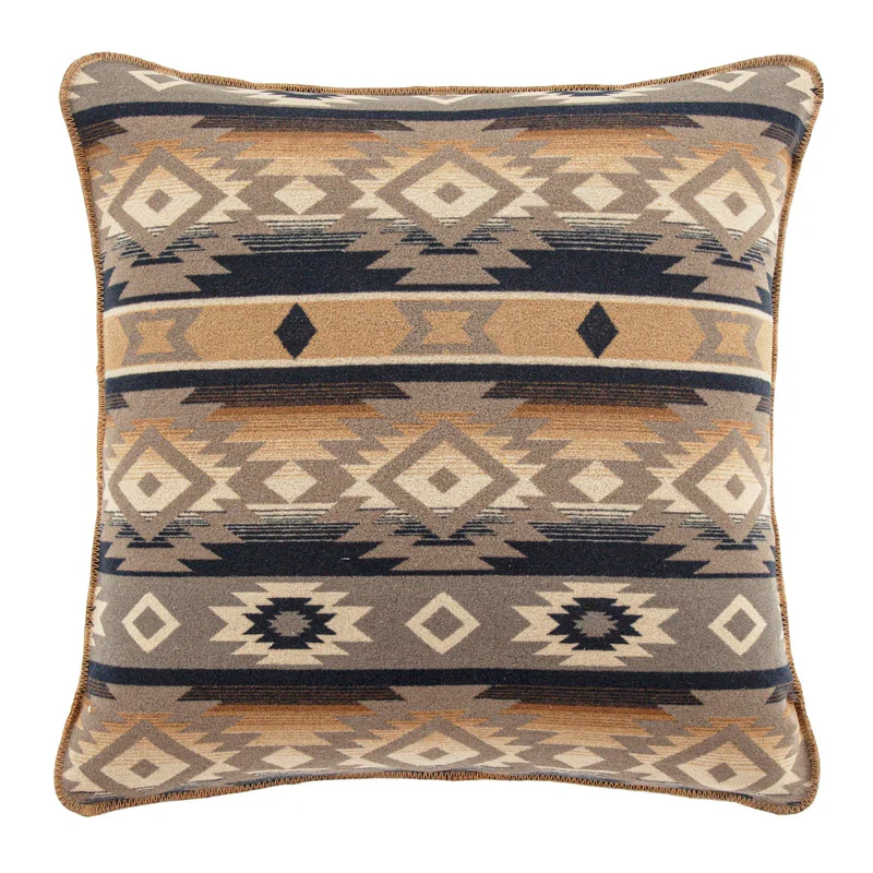 HiEnd Accents Taos Wool Blend Euro Sham