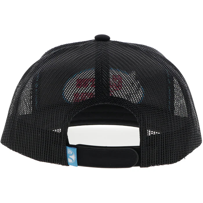 Hooey Cactus Ropes w/Stitching Hybrid Bill Trucker Cap - Black - Image 2